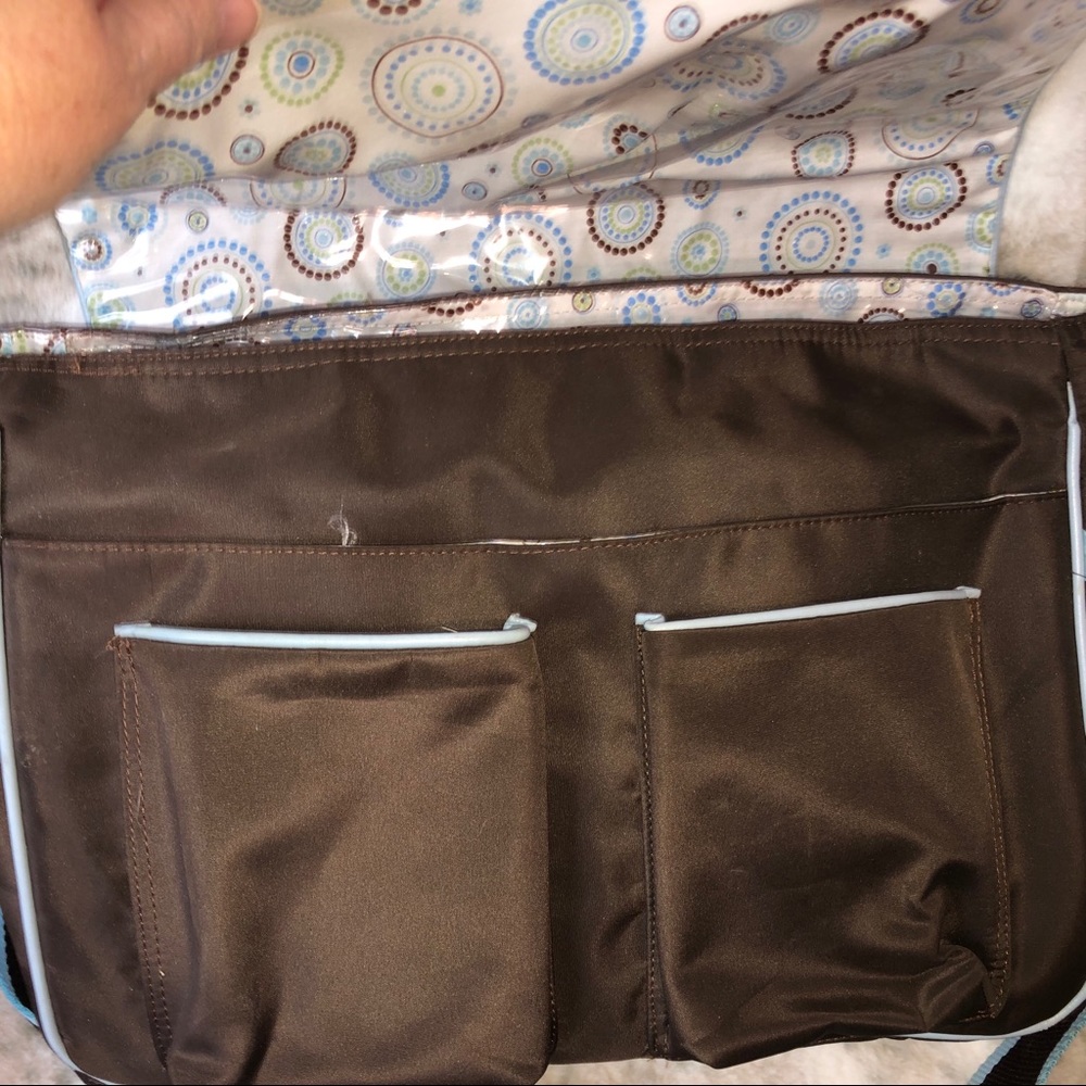 Caden Lane Baby Satchel Bag Brown/Blue XL - Picture 13 of 16